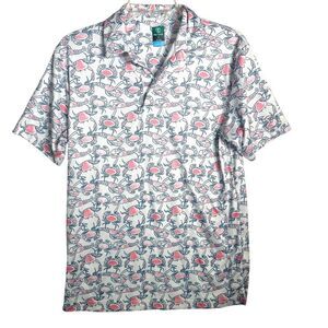Pro Tour Cool Play Lobster Print Golf Polo Size Small